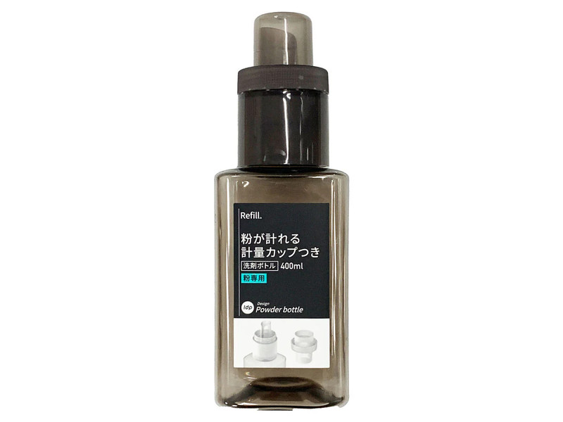 １ｄｐ　洗剤ボトル　粉専用　４００ｍｌ　角　アンバー